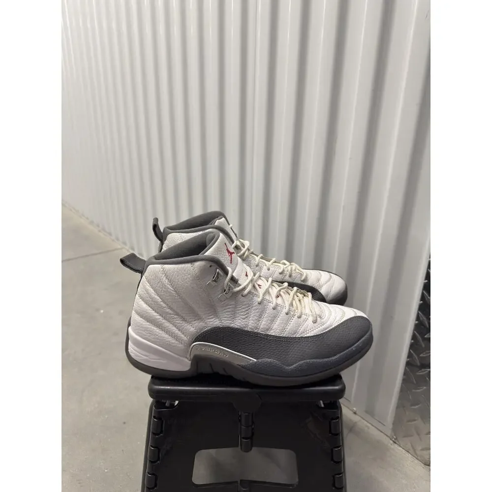 Nike Air Jordan 12 White Grey Dark 2019 Size 10.5 Men's - 130690-160